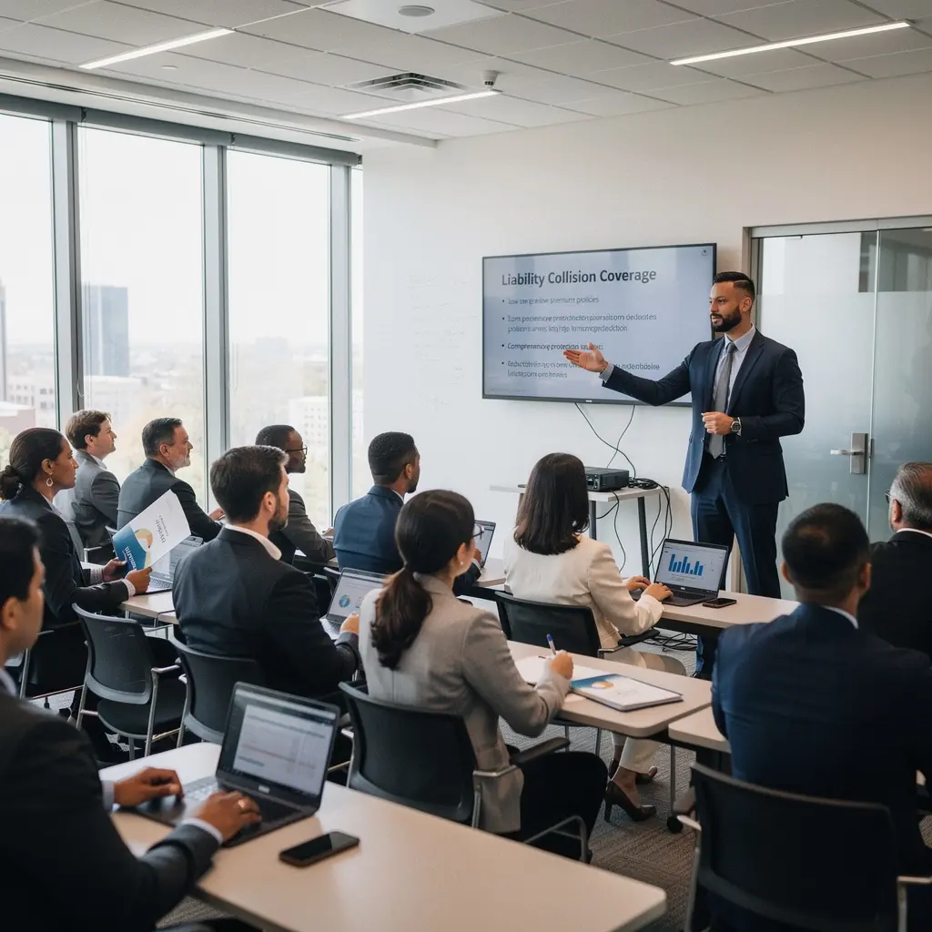 Wizualizacja procesu zgłaszania szkody drogowej, z wyraźnym akcentem na wsparcie prawne dla kierowców.